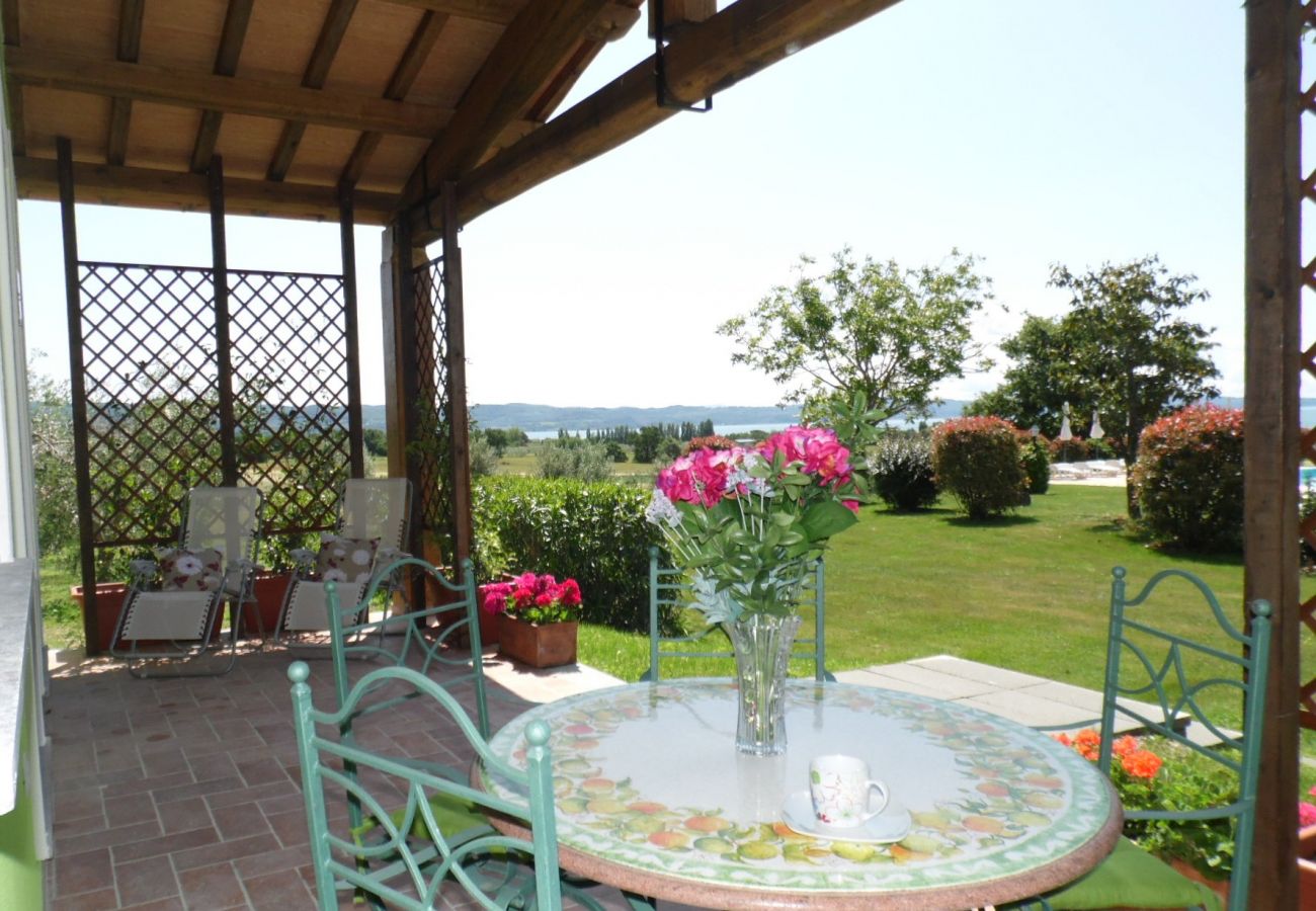 House in Bolsena - Olivella - House with view on the lake and Pool 