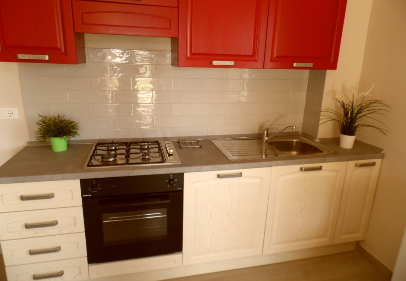 kitchen in the holiday apartment in Bolsena