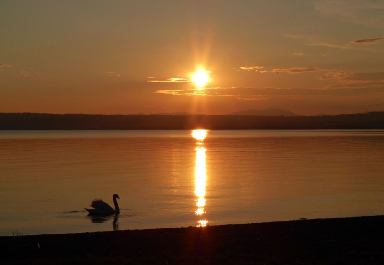 Lake Bolsena in Central Italy