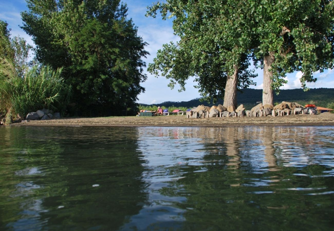 beach at Lake Bolsena in Central Italy