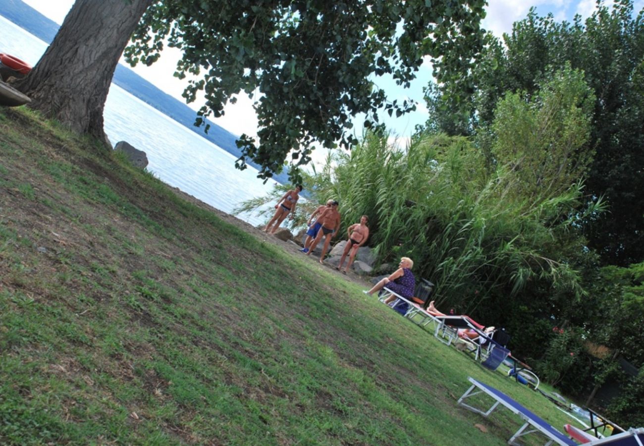 beach at Lake Bolsena in Central Italy