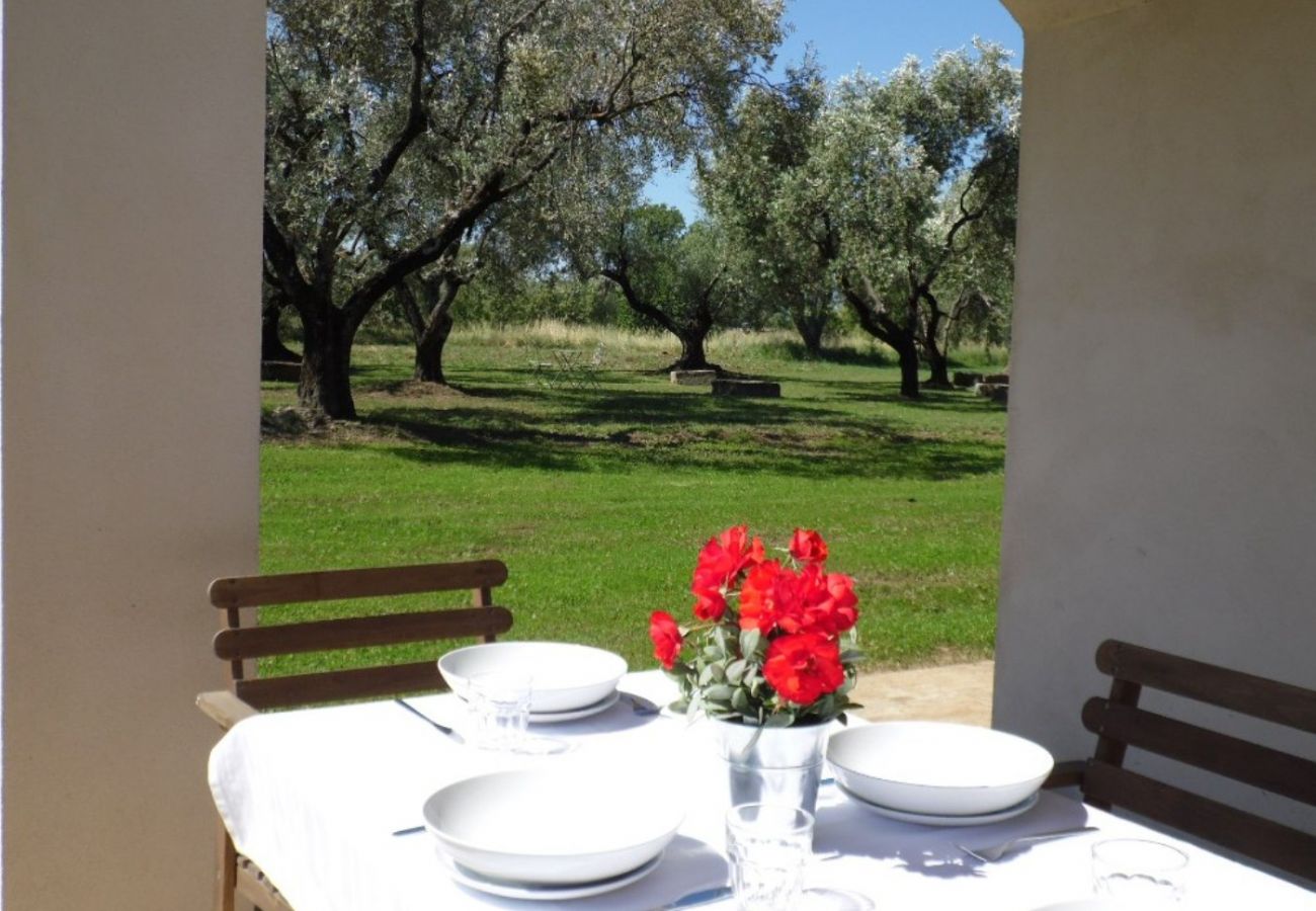 patio in the holiday apartment at Lake Bolsena