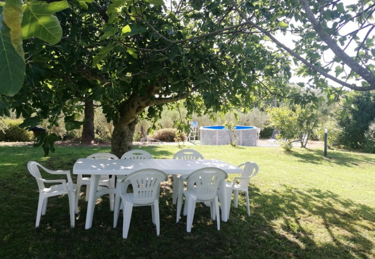 garden with swimmingpool in the country house by Lake Bolsena