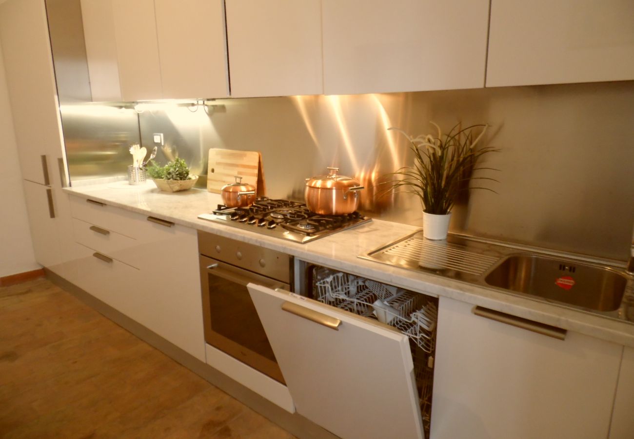 kitchen of the holiday house Vallalta at Lake Bolsena