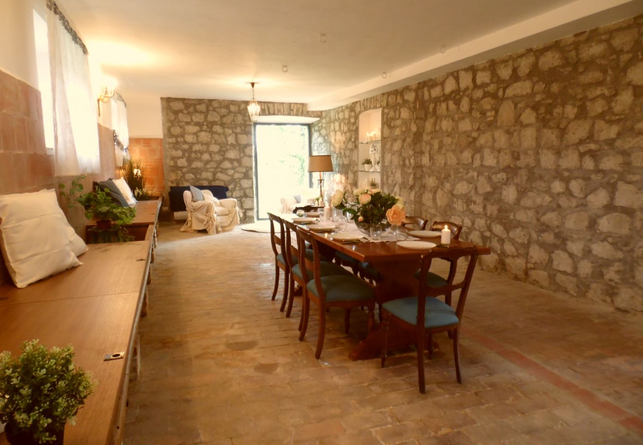 dining room in the country house by Lake Bolsena