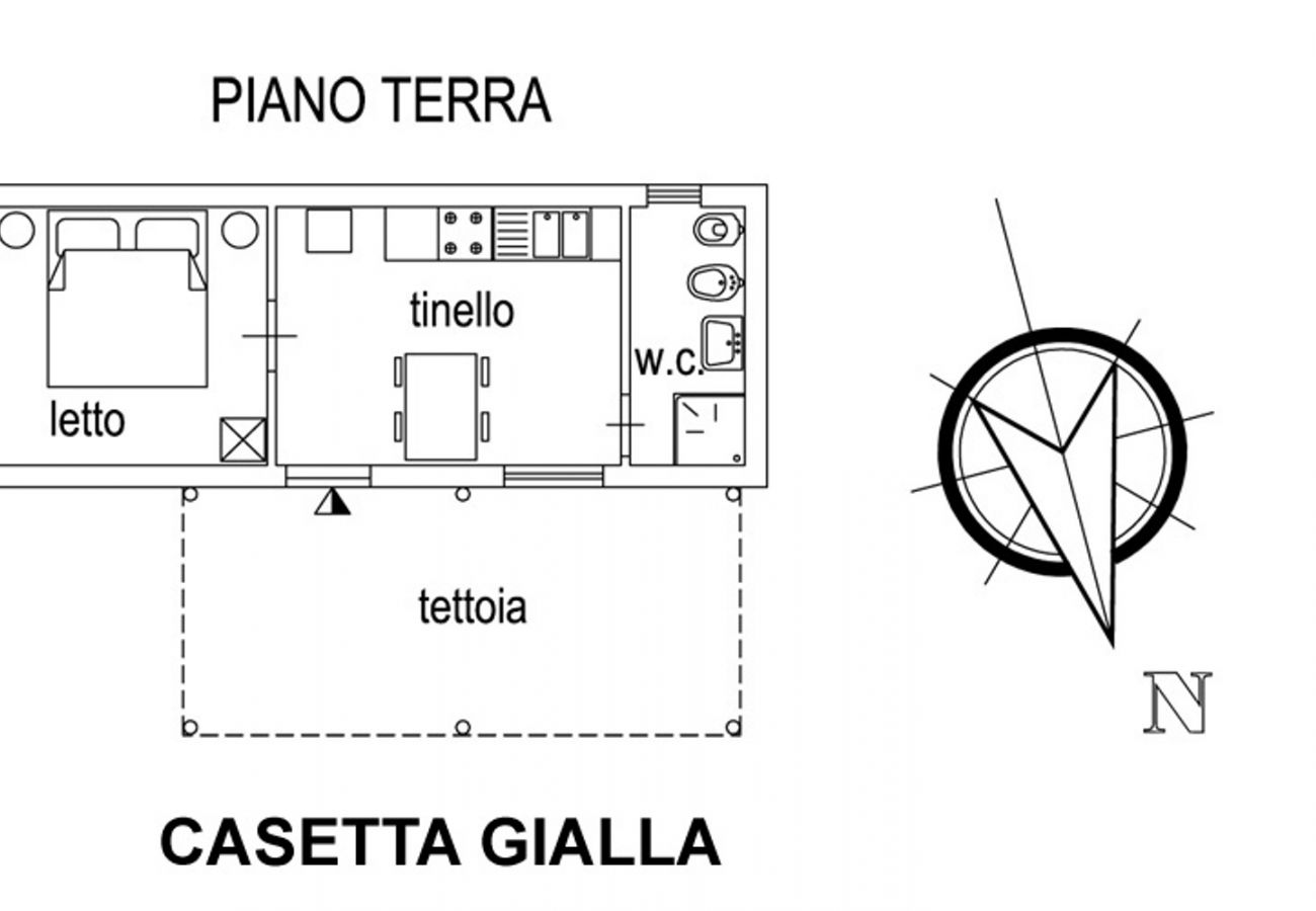 House in Bolsena - Casa Gialla - House directly on the Bolsena Lake!