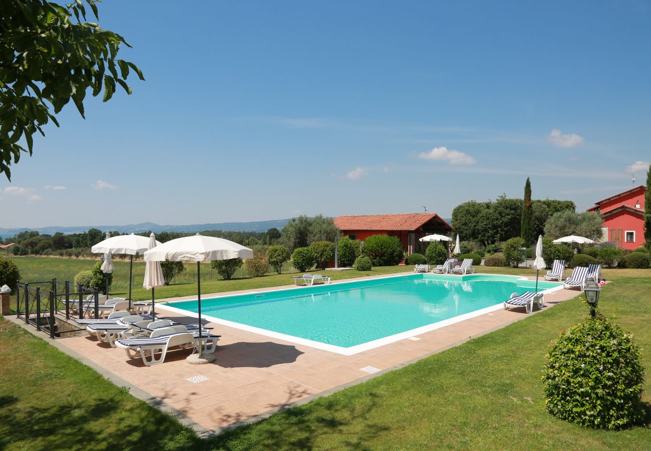 pool with panoramic view over Lake Bolsena