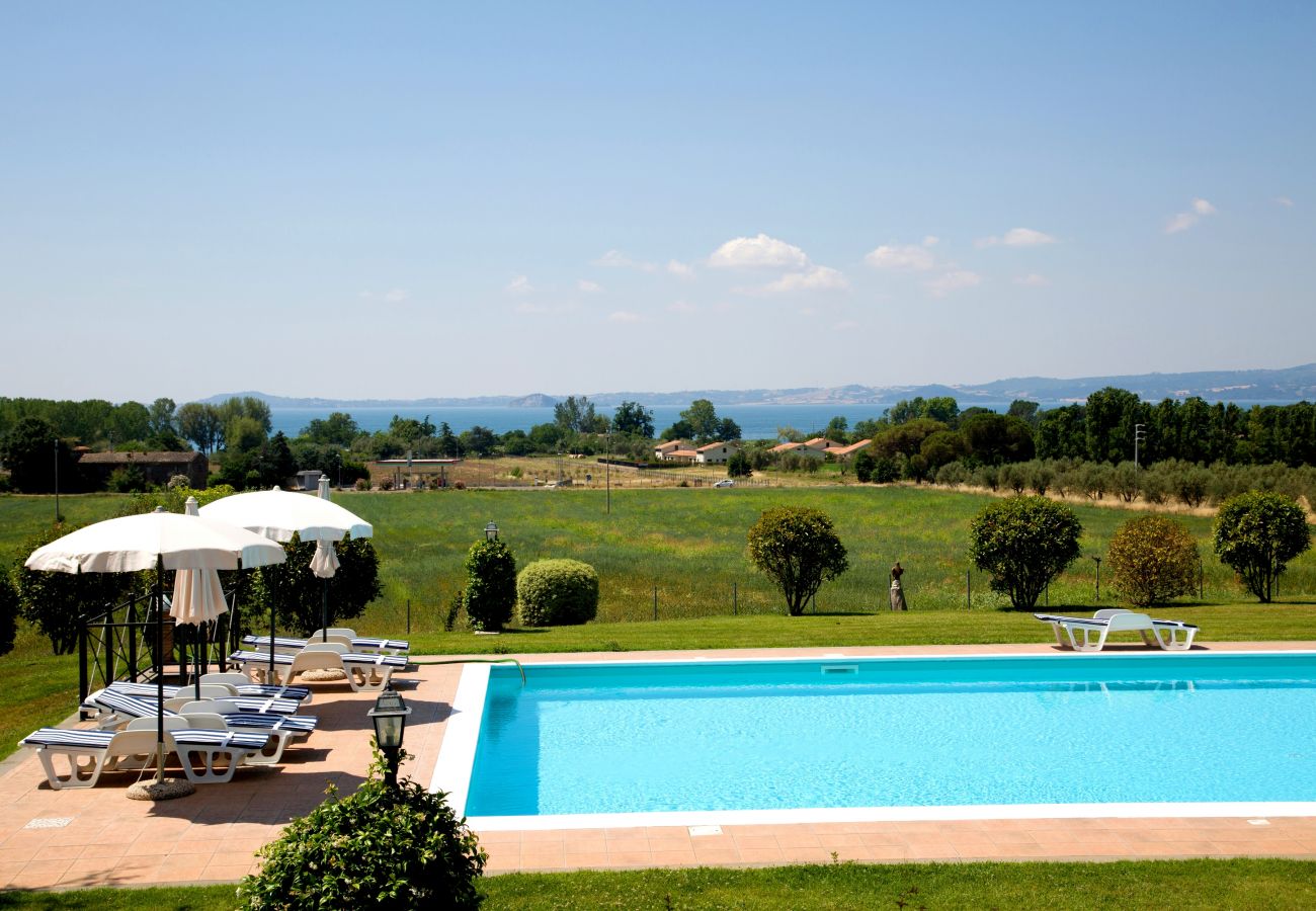 pool with panoramic view over Lake Bolsena