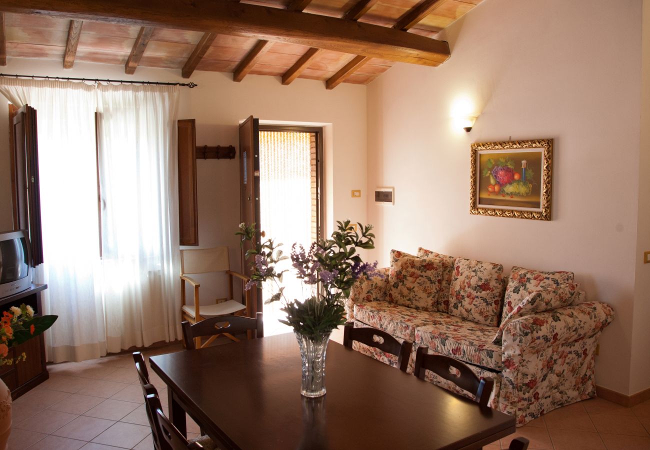 living room in the holiday apartment in Bolsena