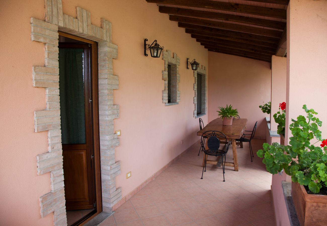 porch in holiday apartmnent in Bolsena