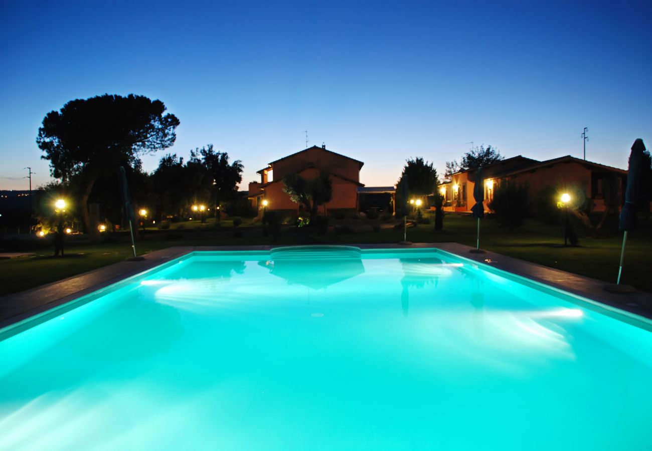 pool of the holiday apartment Arditella at Lake Bolsena