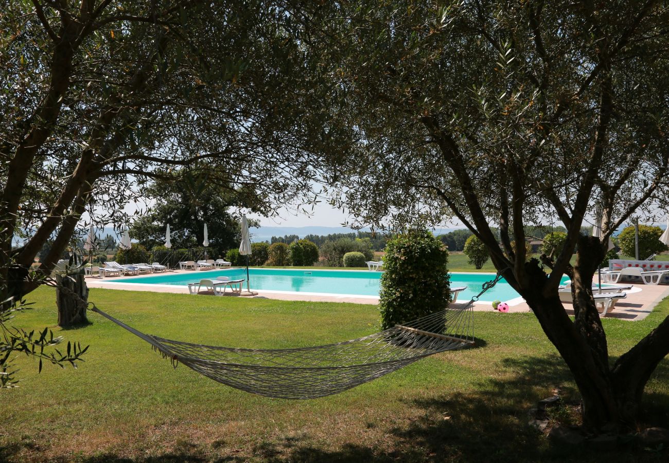 House in Bolsena - Casa Fenile - Holiday house with view on the Pool and beach