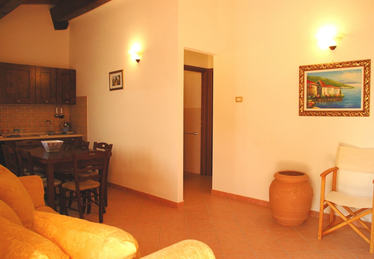 living room of the holday apartment Pomposella in Bolsena