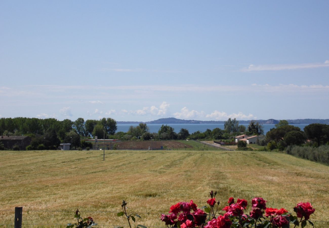 holiday apartment with view over Lake Bolsena