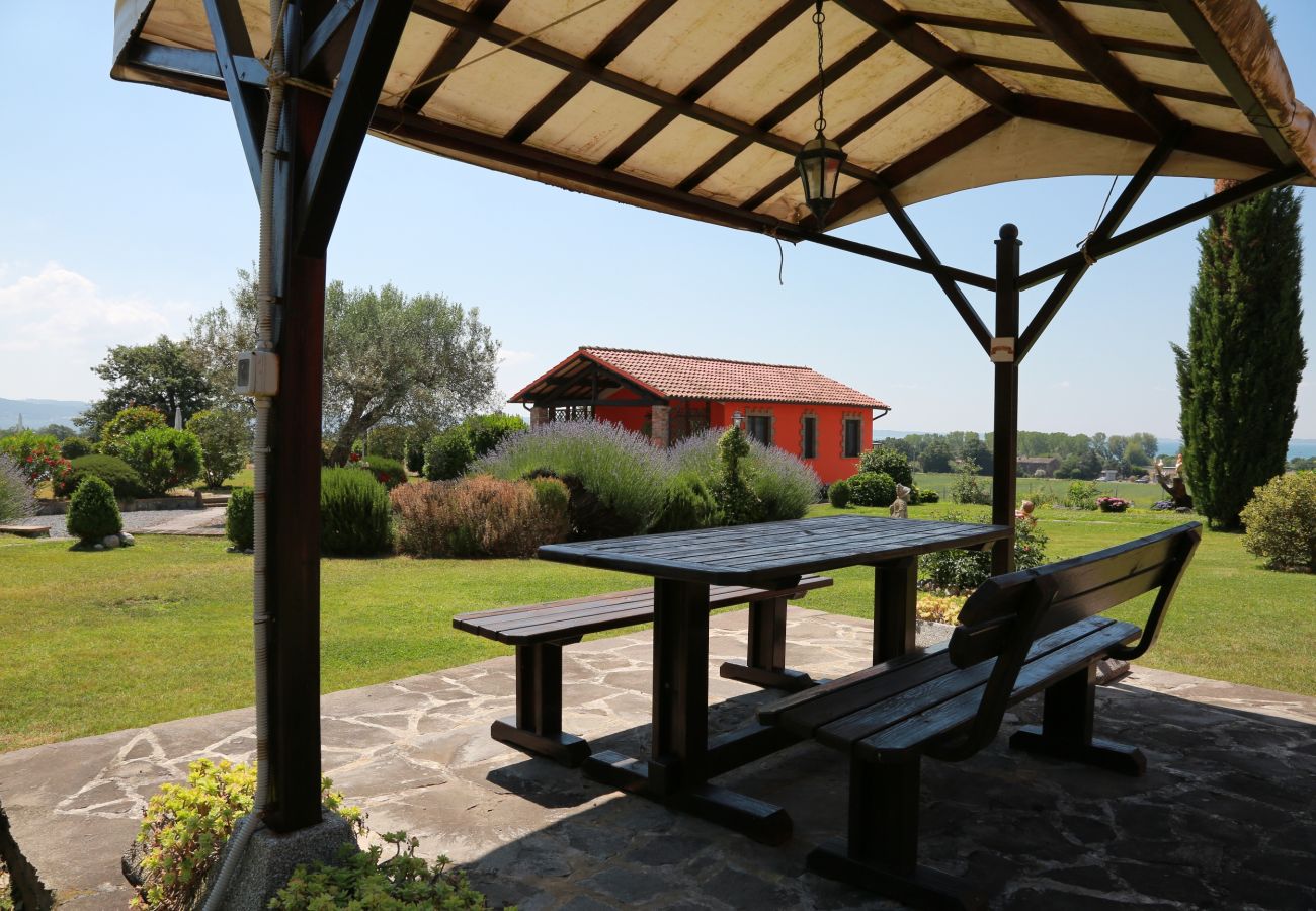 pergola of the holiday apartment Bellavita in Bolsena