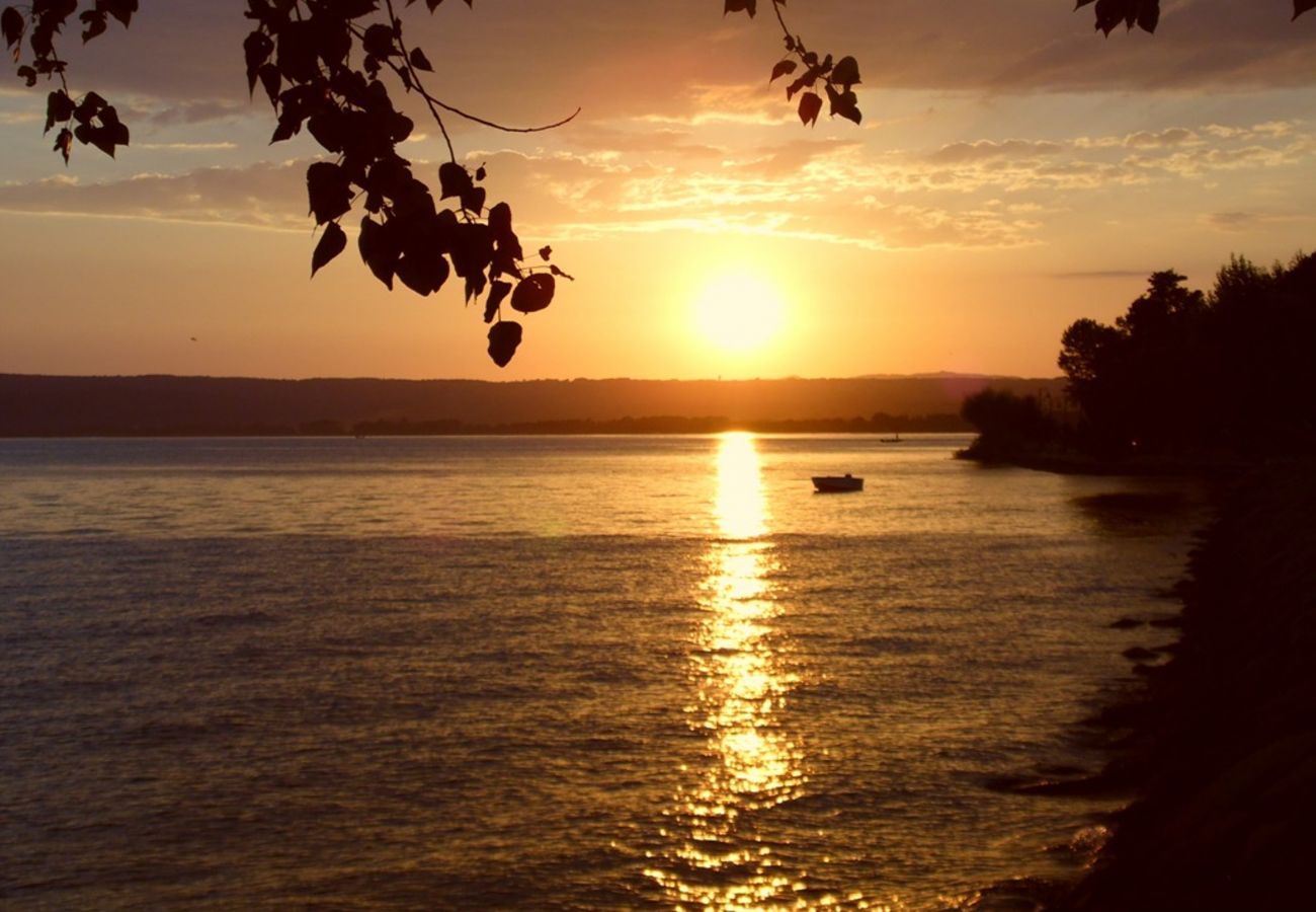 sunset over Lake Bolsena