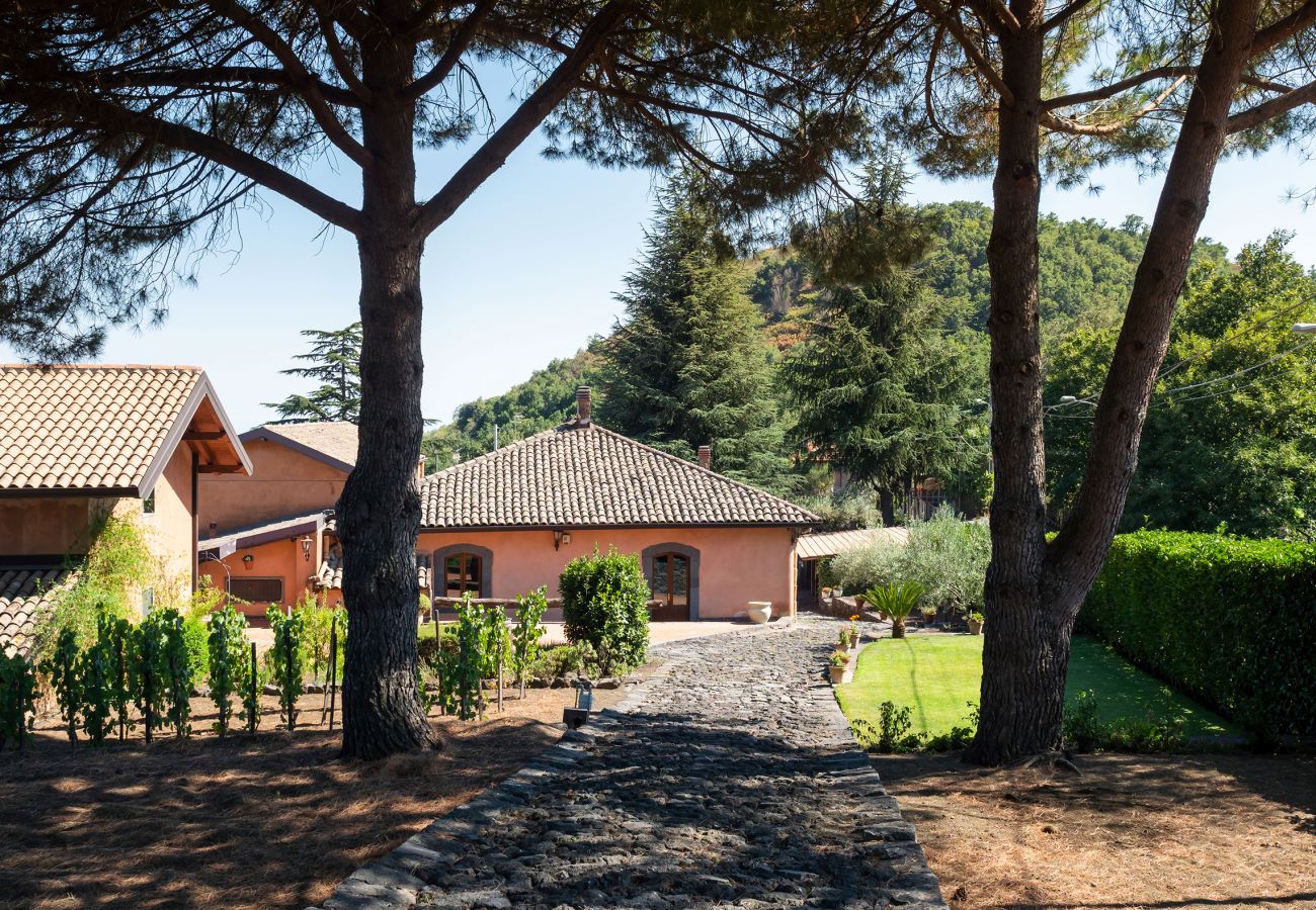 Villa in Pedara - Old country property with pool situated on the slopes of Mount Etna, Sicily.