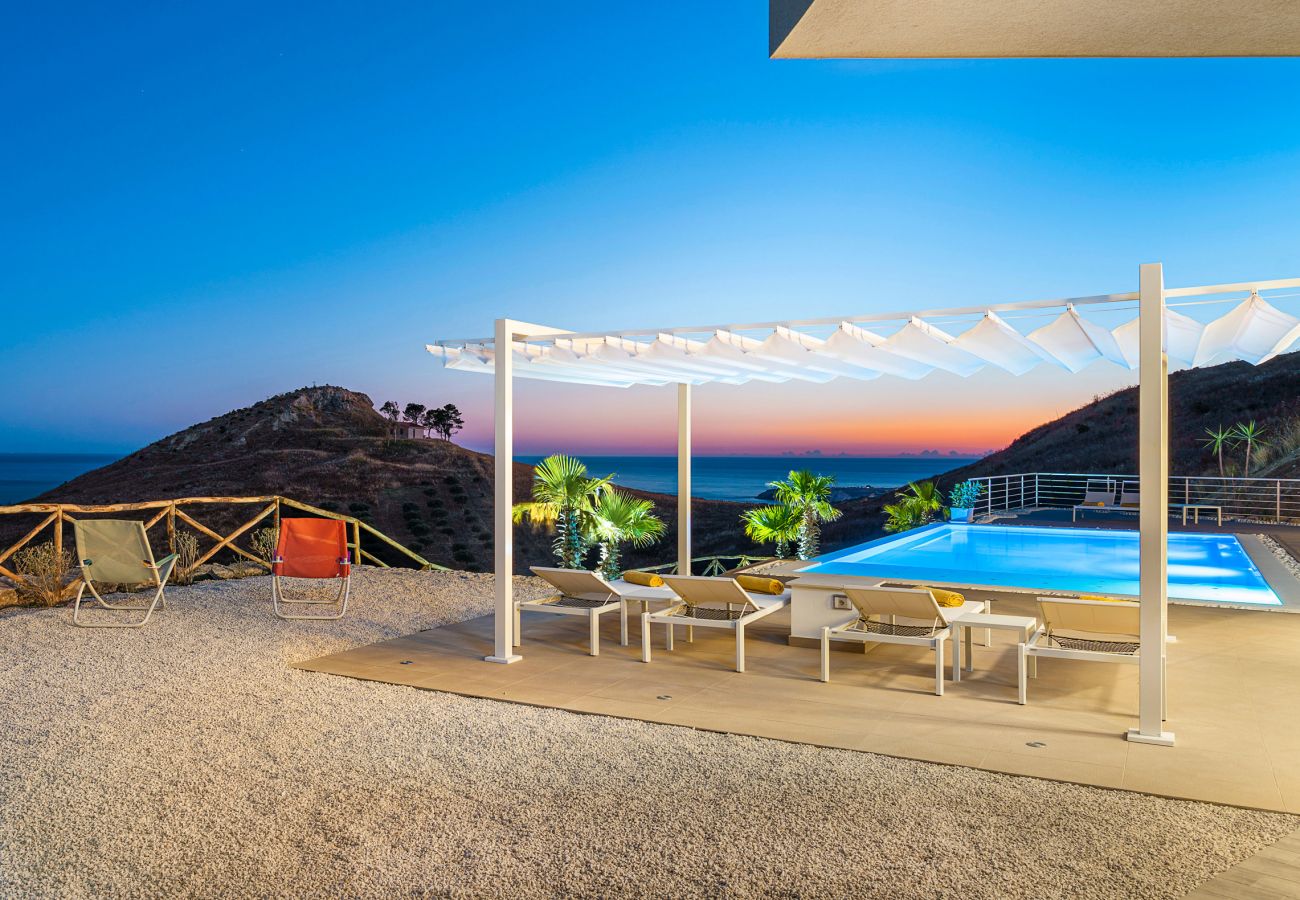 Villa in Montallegro - Luxury villa with pool, sea view, Bovo Marina, Sicily