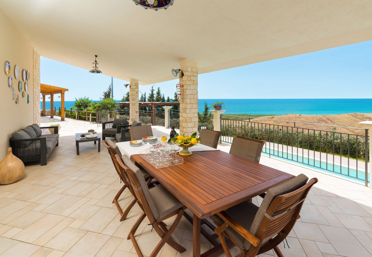 Villa in Montallegro - Pool villa close to a beautiful sandy beach, Bovo Marina, Sicily