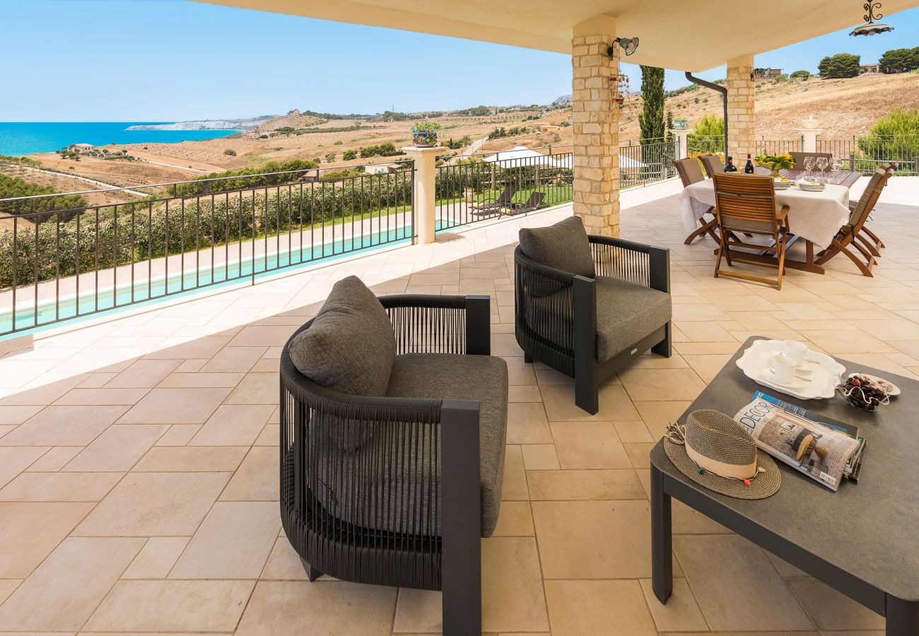 Villa in Montallegro - Pool villa close to a beautiful sandy beach, Bovo Marina, Sicily